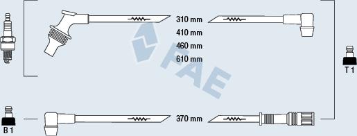 FAE 85210 - Комплект запалителеи кабели vvparts.bg