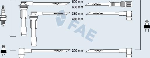 FAE 85230 - Комплект запалителеи кабели vvparts.bg