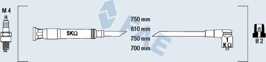 FAE 85725 - Комплект запалителеи кабели vvparts.bg