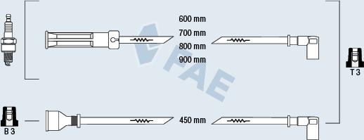 FAE 86030 - Комплект запалителеи кабели vvparts.bg