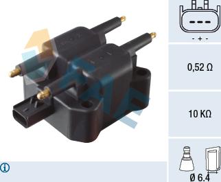 FAE 80349 - Запалителна бобина vvparts.bg