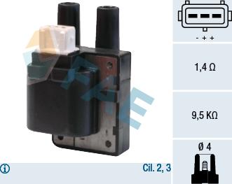 FAE 80205 - Запалителна бобина vvparts.bg