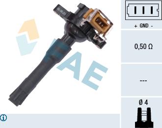 FAE 80216 - Запалителна бобина vvparts.bg