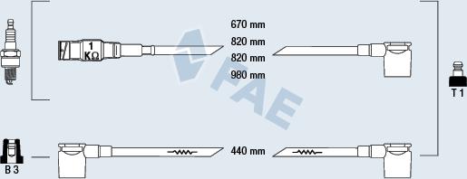 FAE 83990 - Комплект запалителеи кабели vvparts.bg