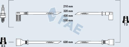 FAE 83900 - Комплект запалителеи кабели vvparts.bg