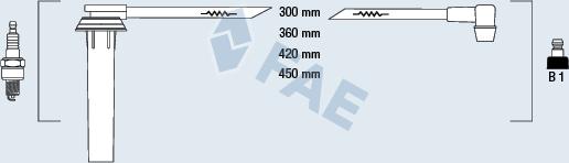 FAE 83985 - Комплект запалителеи кабели vvparts.bg