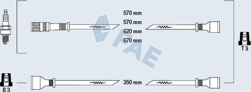 FAE 83590 - Комплект запалителеи кабели vvparts.bg