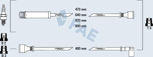 FAE 83550 - Комплект запалителеи кабели vvparts.bg
