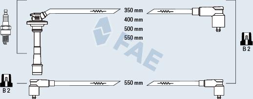 FAE 83585 - Комплект запалителеи кабели vvparts.bg