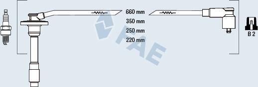 FAE 83586 - Комплект запалителеи кабели vvparts.bg