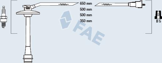 FAE 83587 - Комплект запалителеи кабели vvparts.bg