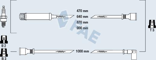 FAE 83530 - Комплект запалителеи кабели vvparts.bg