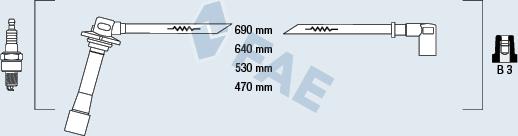 FAE 83641 - Комплект запалителеи кабели vvparts.bg