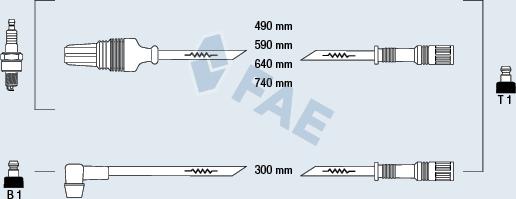 FAE 83650 - Комплект запалителеи кабели vvparts.bg