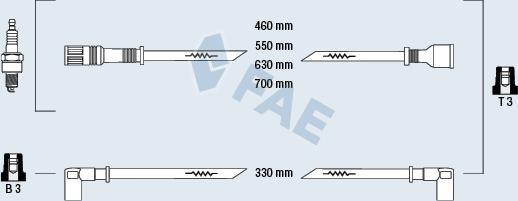 FAE 83040 - Комплект запалителеи кабели vvparts.bg