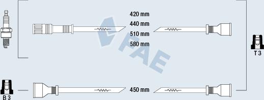 FAE 83030 - Комплект запалителеи кабели vvparts.bg