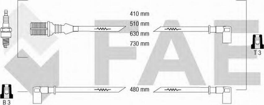 FAE 83150 - Комплект запалителеи кабели vvparts.bg