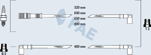 FAE 83110 - Комплект запалителеи кабели vvparts.bg