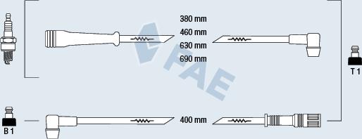 FAE 83170 - Комплект запалителеи кабели vvparts.bg