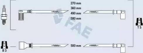 FAE 83860 - Комплект запалителеи кабели vvparts.bg