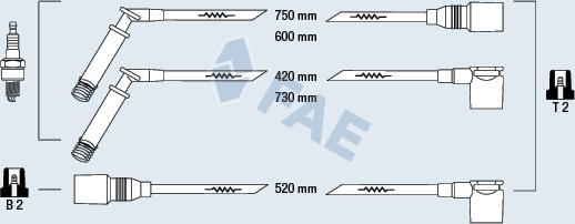 FAE 83800 - Комплект запалителеи кабели vvparts.bg