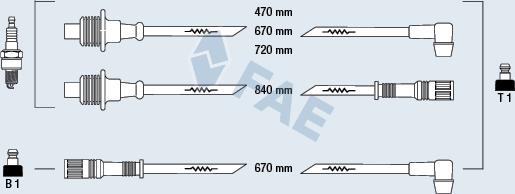 FAE 83320 - Комплект запалителеи кабели vvparts.bg