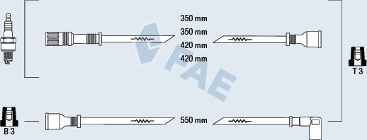 FAE 83210 - Комплект запалителеи кабели vvparts.bg