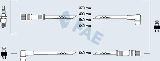 FAE 83230 - Комплект запалителеи кабели vvparts.bg