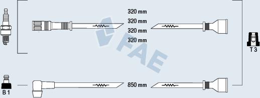 FAE 83220 - Комплект запалителеи кабели vvparts.bg