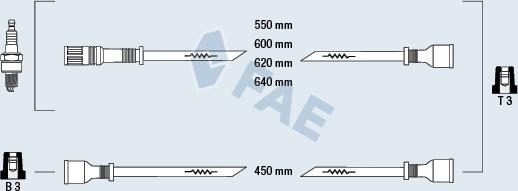 FAE 83270 - Комплект запалителеи кабели vvparts.bg