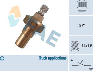 FAE 35030 - Датчик, температура на охладителната течност vvparts.bg