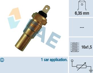 FAE 31380 - Датчик, температура на охладителната течност vvparts.bg