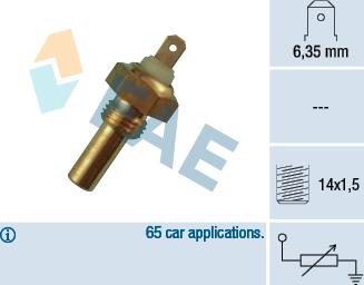 FAE 31290 - Датчик, температура на охладителната течност vvparts.bg