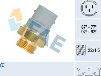 FAE 38160 - Термошалтер, вентилатор на радиатора vvparts.bg