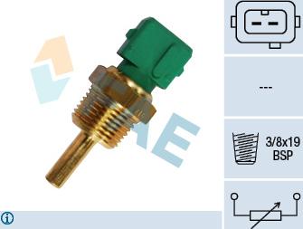 FAE 33570 - Датчик, температура на охладителната течност vvparts.bg