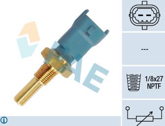 FAE 33690 - Датчик, температура на охладителната течност vvparts.bg