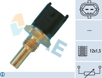 FAE 33680 - Датчик, температура на охладителната течност vvparts.bg