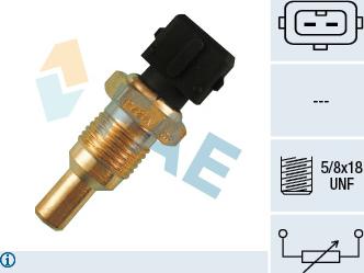 FAE 33050 - Датчик, температура на охладителната течност vvparts.bg