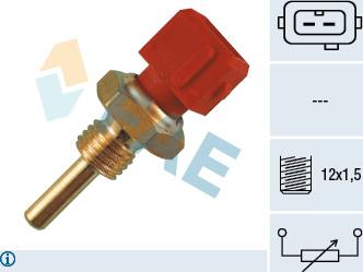 FAE 33080 - Датчик, температура на охладителната течност vvparts.bg