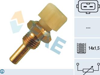 FAE 33030 - Датчик, температура на охладителната течност vvparts.bg