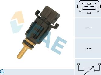 FAE 33167 - Датчик, температура на охладителната течност vvparts.bg