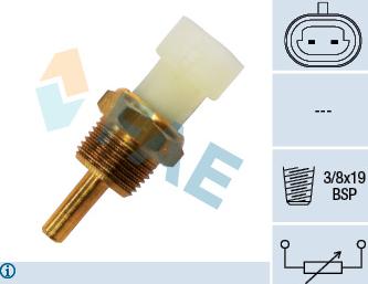 FAE 33345 - Датчик, температура на охладителната течност vvparts.bg