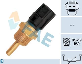 FAE 33310 - Датчик, температура на охладителната течност vvparts.bg