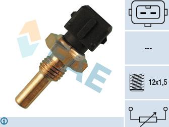 FAE 33370 - Датчик, температура на охладителната течност vvparts.bg