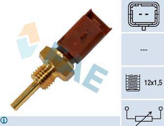 FAE 33704 - Датчик, температура на охладителната течност vvparts.bg