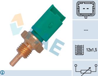 FAE 33705 - Датчик, температура на охладителната течност vvparts.bg