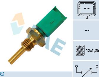 FAE 33700 - Датчик, температура на охладителната течност vvparts.bg