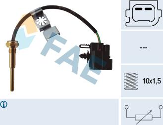 FAE 32427 - Датчик, температура на охладителната течност vvparts.bg