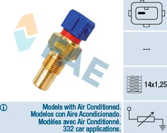 FAE 32290 - Датчик, температура на охладителната течност vvparts.bg