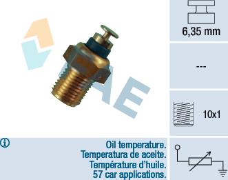 FAE 32200 - Датчик, темература на маслото vvparts.bg